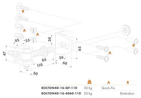 Купить Прикручиваемая петля Locinox (Бельгия) BOLTON4D-16-QF — для калитки и ворот в Волгодонске
