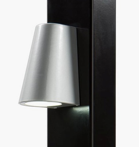 Заказать Элегантное LED-освещение Locinox (Бельгия) TRICONE для ворот, цвета zilver и 9005 (черный) в Волгодонске